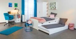 Kajuitbed Thomas 200cm - White Wash -Kinderkamer Meubelen 20900245 09 836f