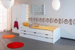 Kajuitbed Thomas 200cm - White Wash -Kinderkamer Meubelen 20900245 38 36c2