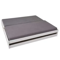 Kajuitbed Lothar 90x200cm 3 Slaapplaatsen - White Wash -Kinderkamer Meubelen 20900257 03 d219