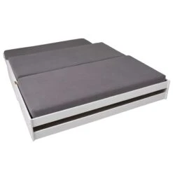 Kajuitbed Lothar 90x200cm 3 Slaapplaatsen - White Wash -Kinderkamer Meubelen 20900257 04 ae46