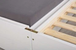 Kajuitbed Lothar 90x200cm 3 Slaapplaatsen - White Wash -Kinderkamer Meubelen 20900257 05 6af9