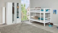 Stapelbed David 90x200 - White Wash -Kinderkamer Meubelen 20900265 03a 8a26