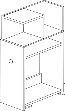 Kledingkast Voor Hoogslaper Jet - Wit -Kinderkamer Meubelen 2286 2287 2288 251 e4ab scaled