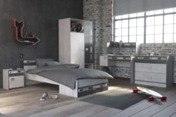 Kinderbed Fabric 90x200 - Grijs/bruin -Kinderkamer Meubelen 2311 BURE CHEV AR2P CO3T LITI FABRIC 20200213010803 47a3 scaled