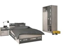 Kinderkamerset Fabric | Kinderbed, Ladenset, Nachtkastje, Kledingkast -Kinderkamer Meubelen 2311 CHEV AR2P TICO L2TI FABRIC CYCLO 8499