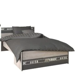 Kinderbed Fabric 90x200 - Grijs/bruin -Kinderkamer Meubelen 2311 CHEV CO3T LITI FABRIC CYCLO 9a91