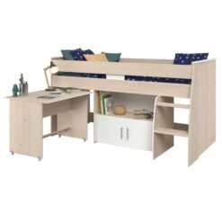 Halfhoogslaper Met Bureau Charly 90x200 -Kinderkamer Meubelen 2498 COMB STYLE GARCON D CHARLY 1054