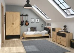 Ladekast Liam 4 Lades - Artisan Eik -Kinderkamer Meubelen 2 ARTHUS CH2W MH2W 02 A 04 b4e4