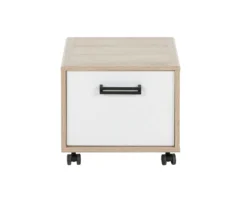 Nachtkastje Op Wielen Nathan 1 Deur - Sonoma Eik -Kinderkamer Meubelen 2 KYLLIAN CG84 MG84 2 1G84140 01 bis d470