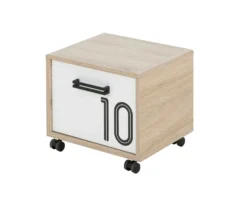 Nachtkastje Op Wielen Nathan 1 Deur - Sonoma Eik -Kinderkamer Meubelen 2 KYLLIAN CG84 MG84 2 1G84140 02 cb9a