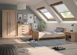 Eenpersoonsbed Morris 90x190 - Blonde Eik 7 Eenpersoonsbed Morris 90x190 - Blonde Eik -Kinderkamer Meubelen 2 MONTANA G10G43 CG82 MG82 2 A 02 acec