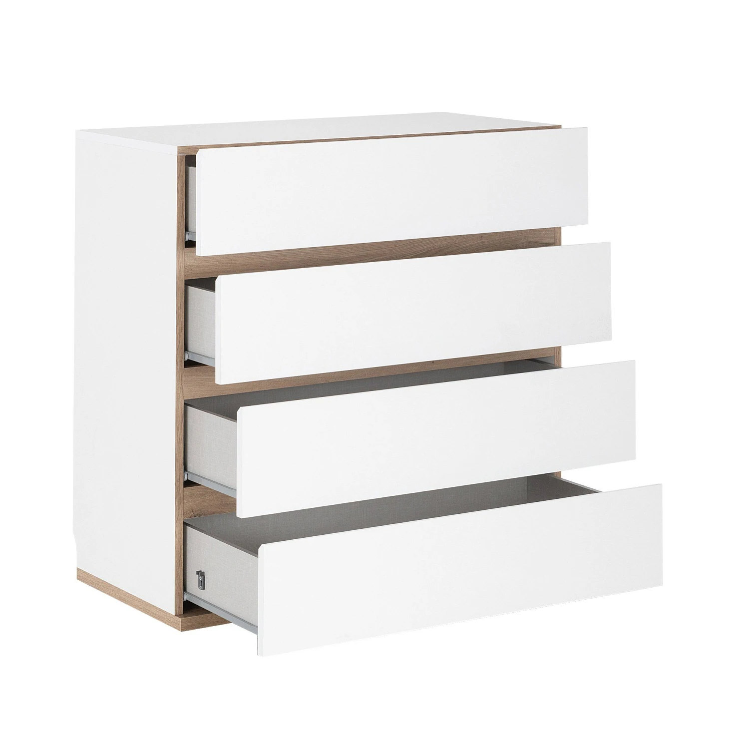 Commode Birger 4 Lades - Wit 4 Commode Birger 4 Lades - Wit - Afbeelding 4