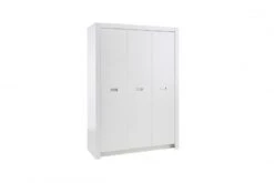 Kledingkast Arkea 137cm Met 3 Deuren - Wit -Kinderkamer Meubelen 43580 1 9a90