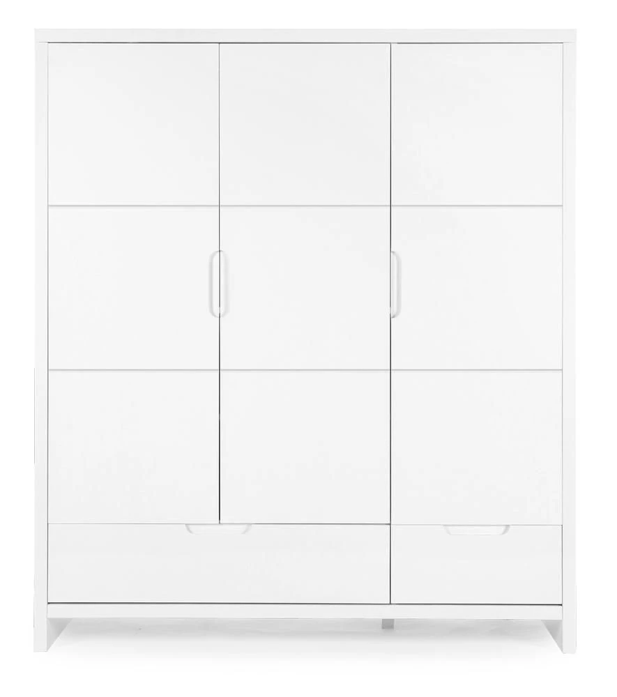 Childhome Kleerkast 3 Deuren Quadro White 1 Childhome Kleerkast 3 Deuren Quadro White