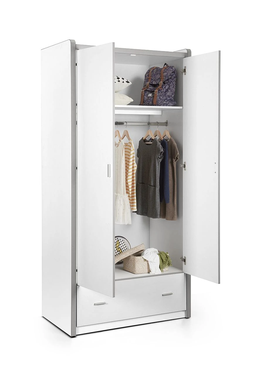 Kledingkast Bonny 2 Deuren - Roze 2 Kledingkast Bonny 2 Deuren - Roze - Afbeelding 2