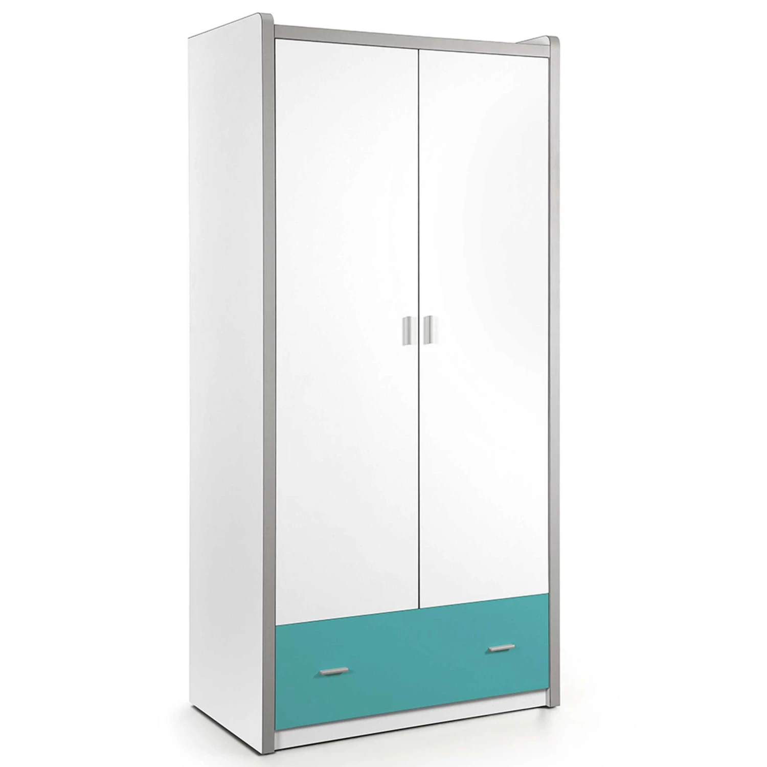 Kledingkast Bonny 2 Deuren - Turquoise 1 Kledingkast Bonny 2 Deuren - Turquoise
