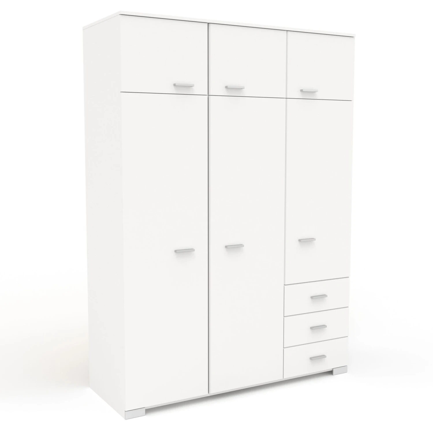 Kinderkamerset Galaxy | Eenpersoonsbed, Commode, Bureautafel, Kledingkast, Nachtkastje | Wit 9 Kinderkamerset Galaxy | Eenpersoonsbed, Commode, Bureautafel, Kledingkast, Nachtkastje | Wit - Afbeelding 9