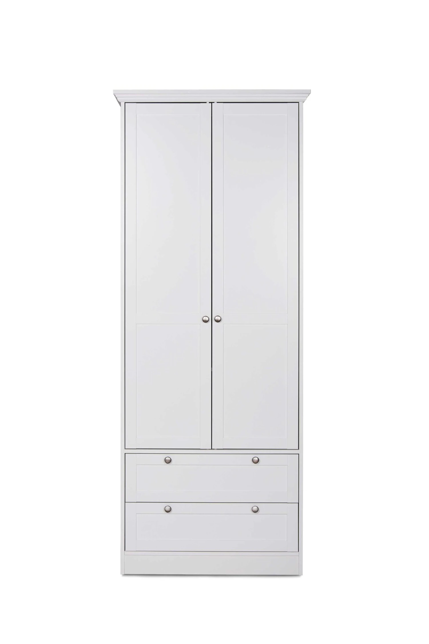 Kledingkast Landwood 80cm Met 2 Deuren - Wit - Afbeelding 5