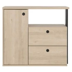 Commode Dean 90cm, 2 Laden & 1 Deur - Kastanjehout Decor -Kinderkamer Meubelen 5c8902ea41a16 gtg72160 image 2 1552483050 G72160 01 OK 251a scaled