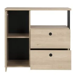 Commode Dean 90cm, 2 Laden & 1 Deur - Kastanjehout Decor -Kinderkamer Meubelen 5c8902ea42454 gtg72160 image 5 1552483050 G72160 02 OK 6fee scaled