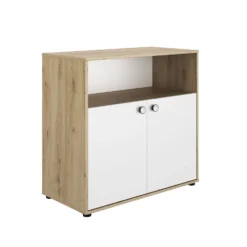 Commode Marta 2 Deuren - Wit/eik -Kinderkamer Meubelen 6 ARTHUR CP3F MP3F 06 1P3F160 02 e38c scaled