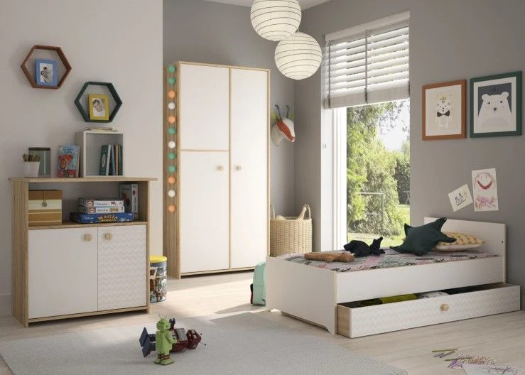 2 Bedzijdes Kamiel Voor Babybed 140cm - Wit 3 2 Bedzijdes Kamiel Voor Babybed 140cm - Wit - Afbeelding 3