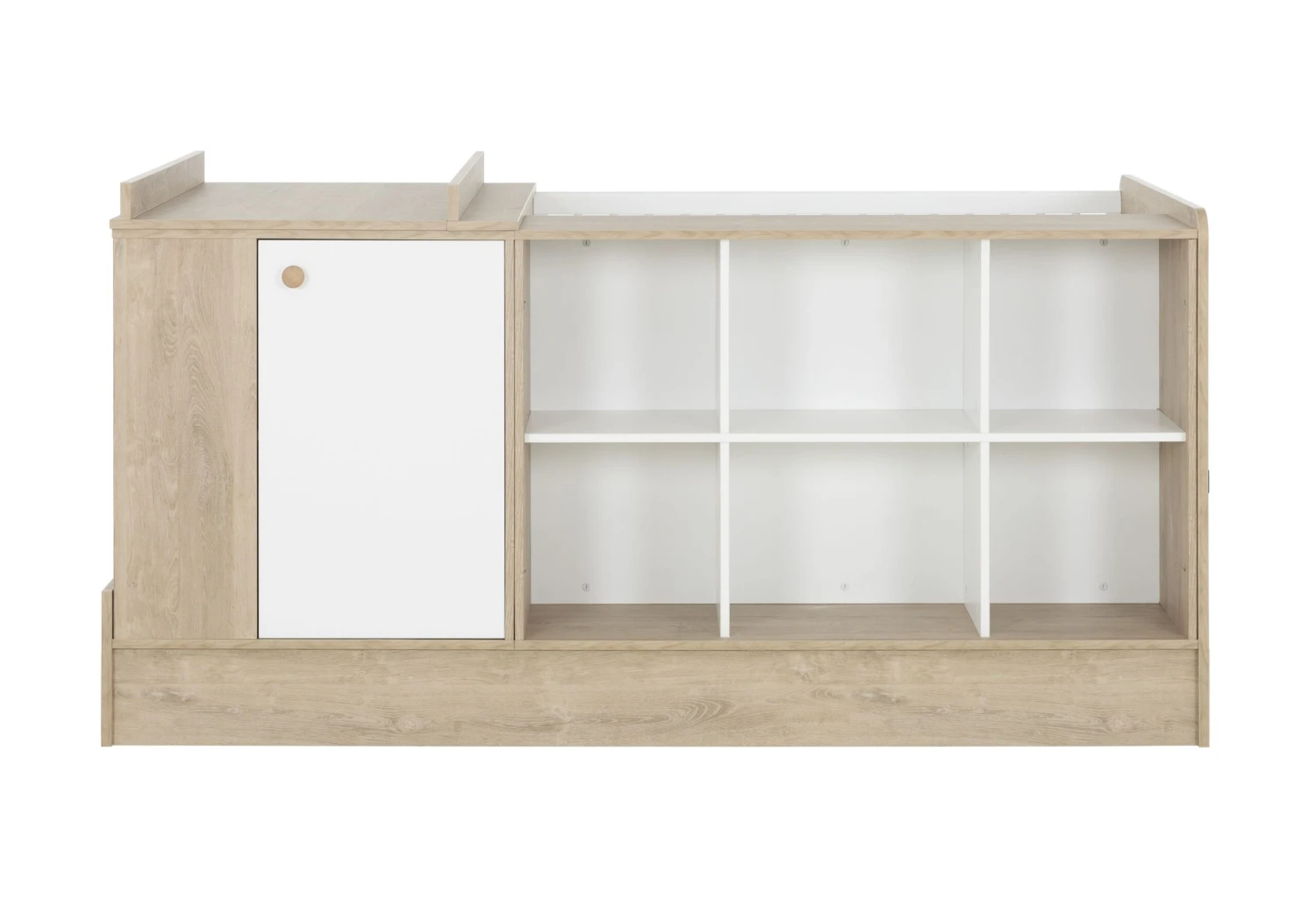 Meegroeibed Maron 60x120 Tot 90x190 - Wit/eik 8 Meegroeibed Maron 60x120 Tot 90x190 - Wit/eik - Afbeelding 8