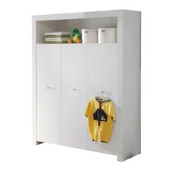 Garderobekast Kinderkamer Olivia/Julie | 130 X 54 X 186 | Wit -Kinderkamer Meubelen 6c3aedbc b29a 49a0 9135 792fc9849476 a337