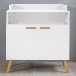 Luiertafel Met Opbergruimte Mats | 96 X 78 X 105 Cm | Wit