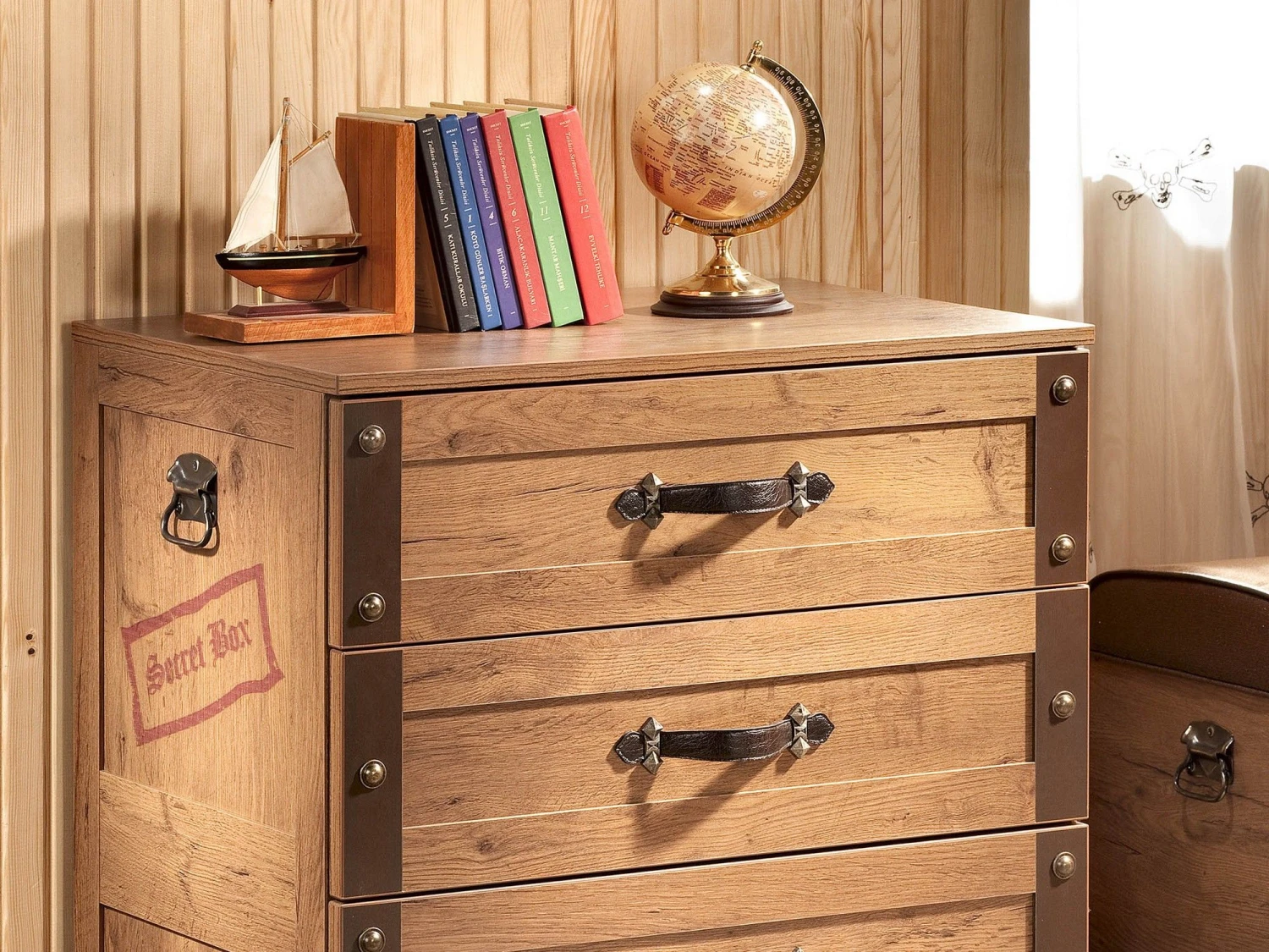 Commode | 100% Gemelamineerd Spaanplaat Van 18 Mm Dik | 67 X 82 X 48 Cm | 4 Laden | Zachtsluitend | 15 Kg Capaciteit | Kindveilig | Veelkleurig 4 Commode | 100% Gemelamineerd Spaanplaat Van 18 Mm Dik | 67 X 82 X 48 Cm | 4 Laden | Zachtsluitend | 15 Kg Capaciteit | Kindveilig | Veelkleurig - Afbeelding 4