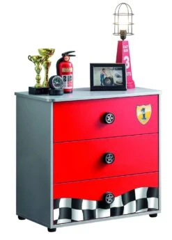 Commode | 100% Melaminecoating | 3 Laden | Zachtsluitend | 30 Kg Capaciteit | Compatibel Met Spiegel | Kindvriendelijk -Kinderkamer Meubelen 813CLK3417 20 202 7215