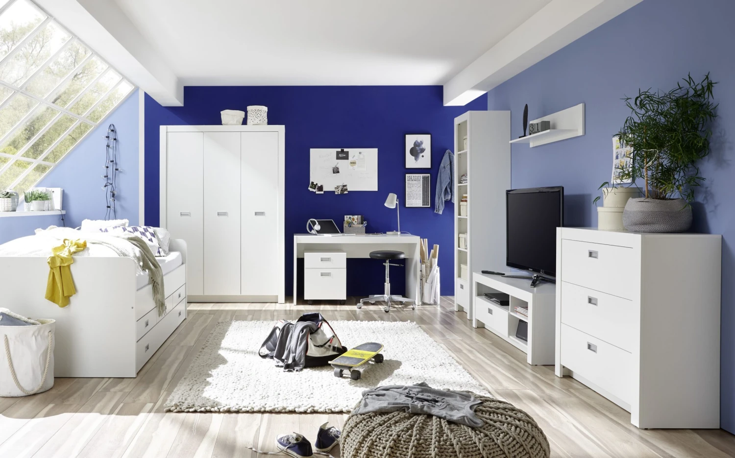 Commode Arkea 96cm Met 3 Lades - Wit - Afbeelding 3