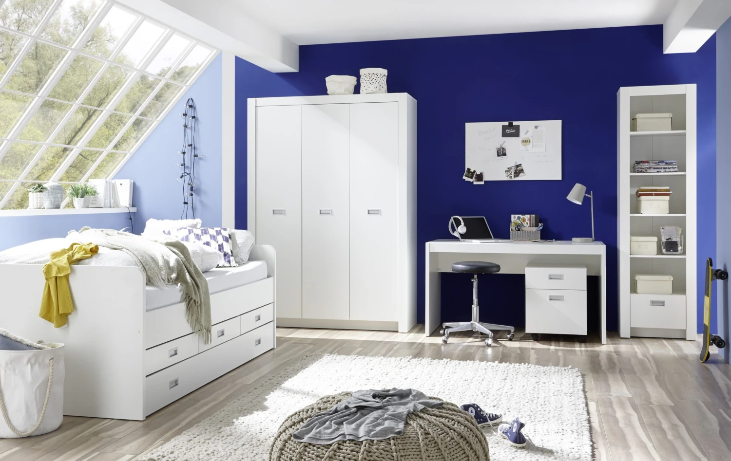 Boekenkast Arkea Met 1 Lade - Wit - Afbeelding 3