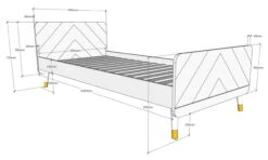 Bed Billy 90x200 - Wit -Kinderkamer Meubelen BIBE90 TECHN 2 f07d