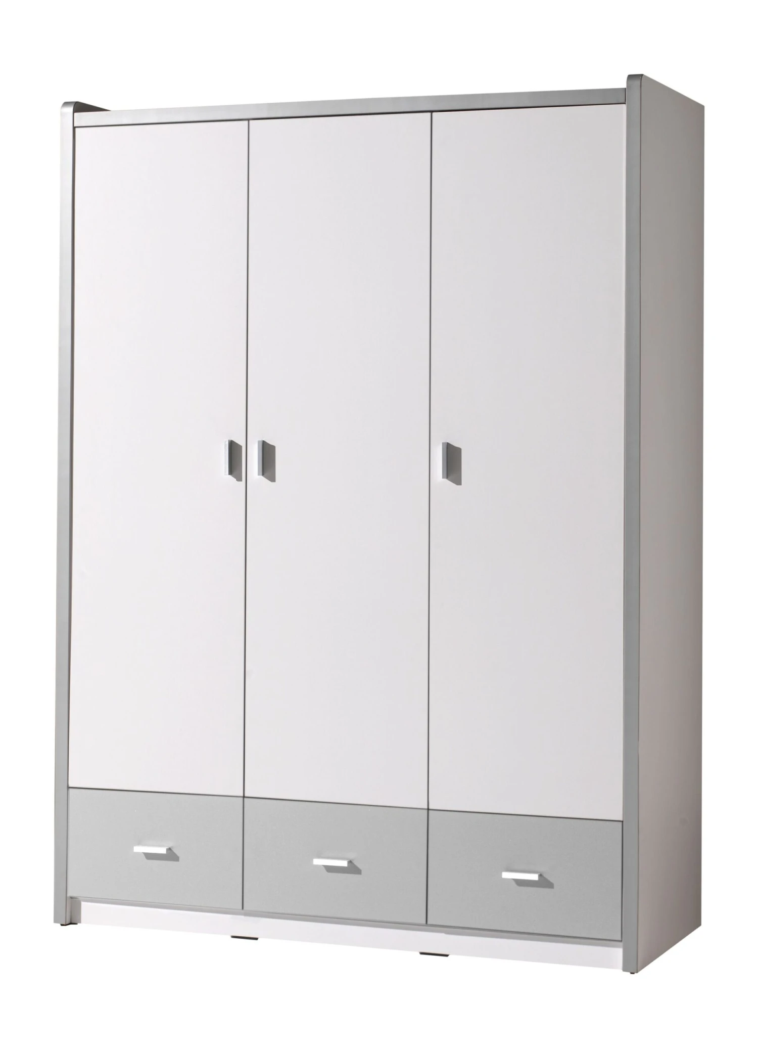 Kledingkast Bonny 3 Deuren - Zilver 1 Kledingkast Bonny 3 Deuren - Zilver