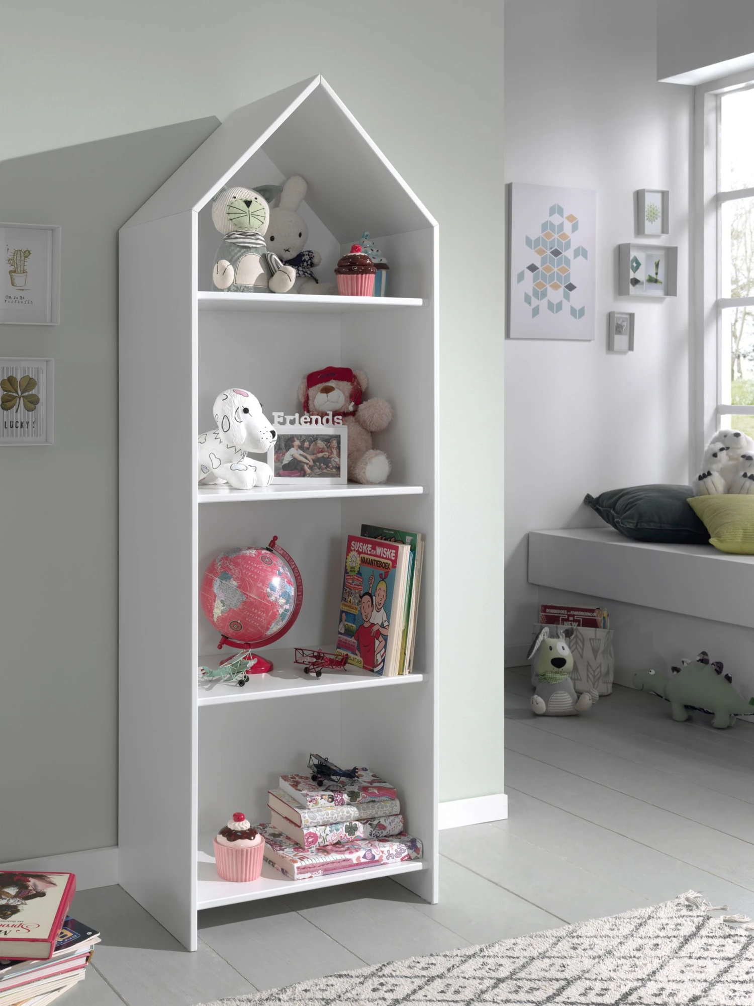 Boekenkast Casami Huis - Wit 14 Boekenkast Casami Huis - Wit - Afbeelding 14