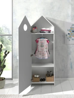 Kledingkast Casami - Wit 25 Kledingkast Casami - Wit -Kinderkamer Meubelen CSBH1114 04 c563