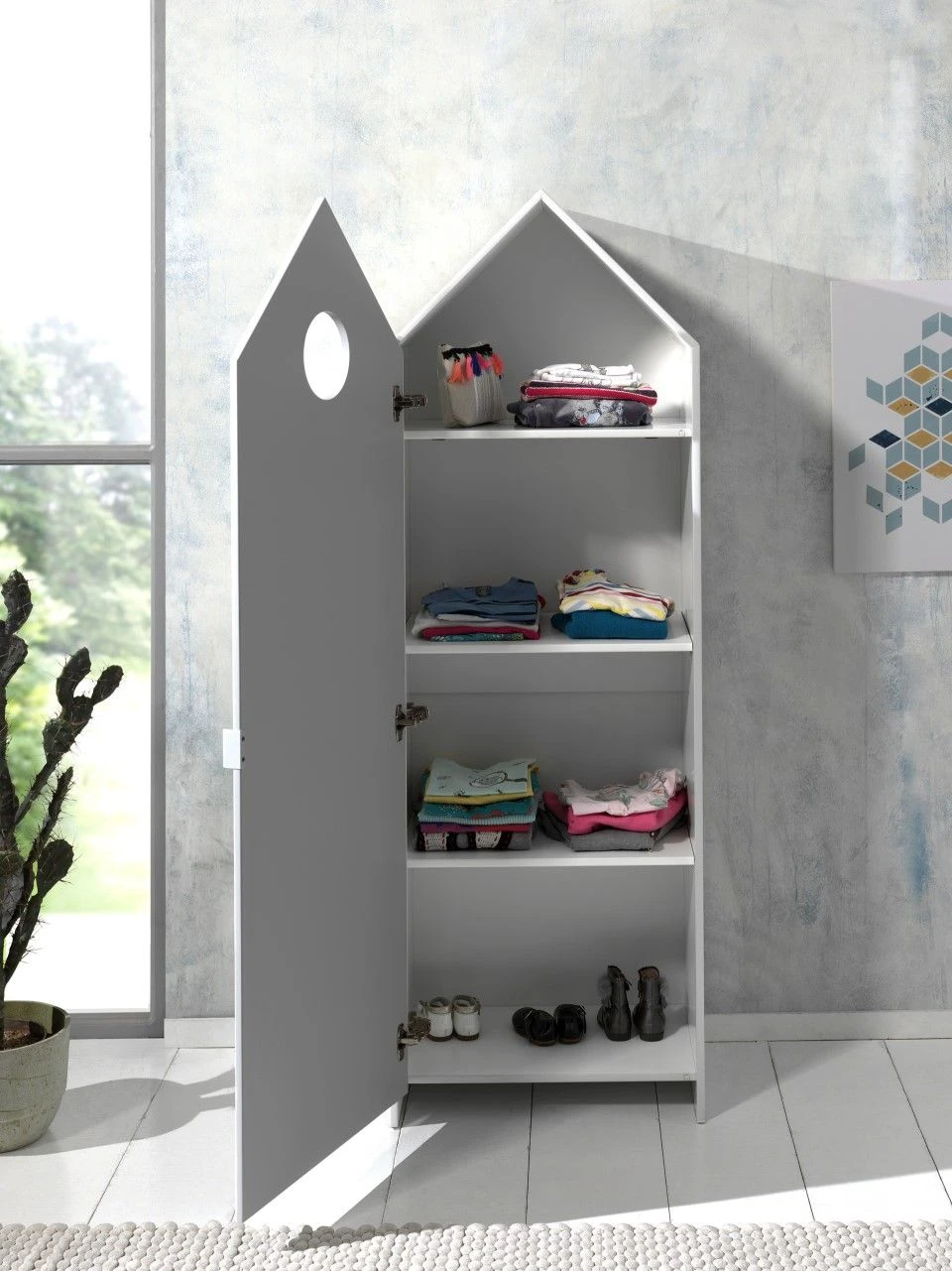 Kledingkast Casami - Wit 2 Kledingkast Casami - Wit - Afbeelding 2