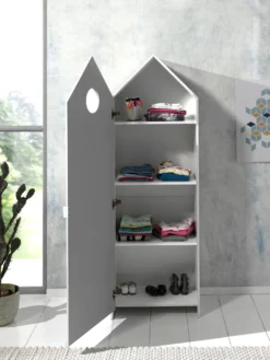 Kledingkast Casami - Grijs 21 Kledingkast Casami - Grijs -Kinderkamer Meubelen CSBH1114 05 fdbc