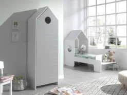 Kledingkast Casami - Grijs 24 Kledingkast Casami - Grijs -Kinderkamer Meubelen CSCO7015 8f06
