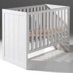 Babybed Erik Met Bedzijden Voor Eenpersoonsbed - Wit -Kinderkamer Meubelen ERBB6014 04 fc06