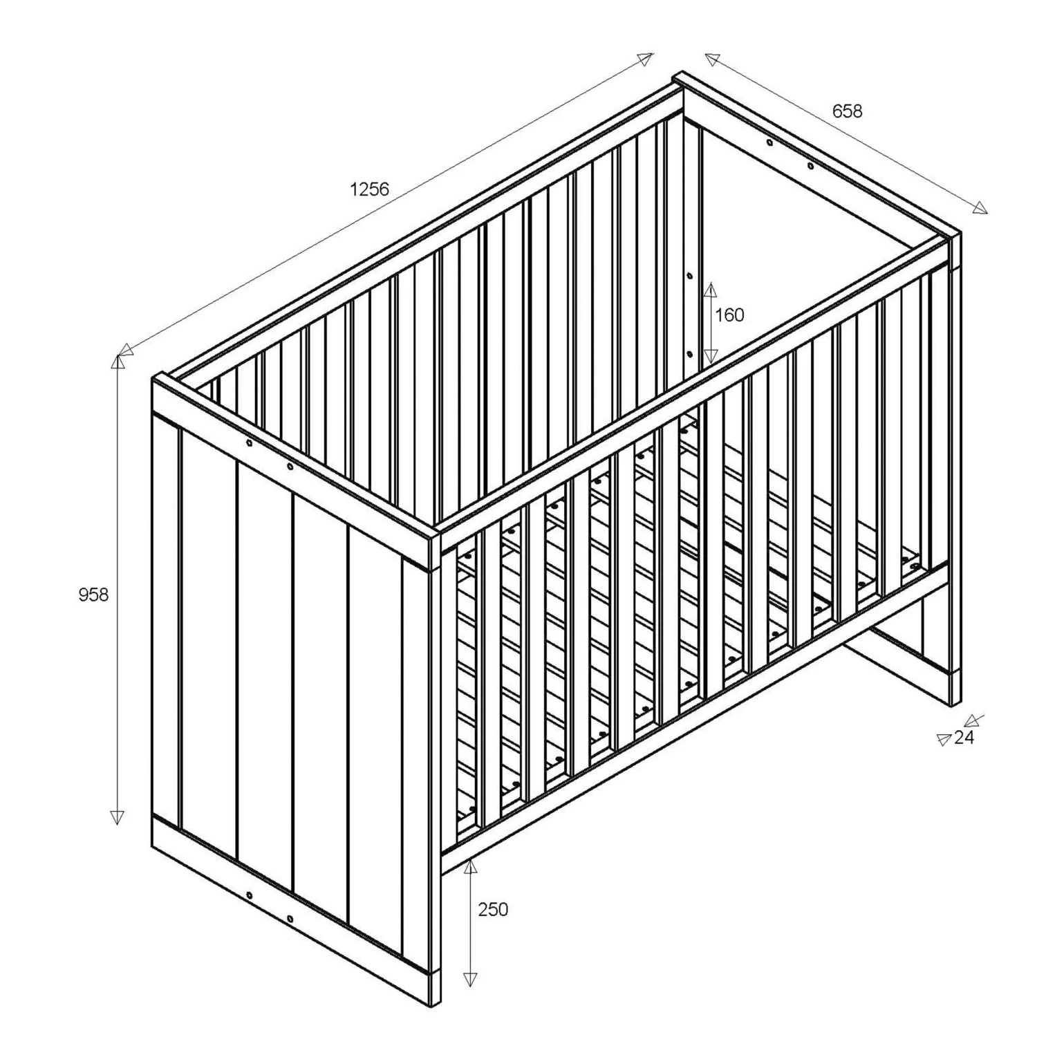 Babybed Erik 2 Babybed Erik - Afbeelding 2