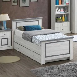Bed Hannelore - Eik Met Betonlook Afwerking