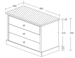 Commode Hannelore 5 Commode Hannelore -Kinderkamer Meubelen Emma commode 69a3