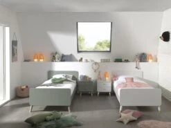 Bed Billy 90x200 - Wit -Kinderkamer Meubelen FUNBI16 BI14 01 0139