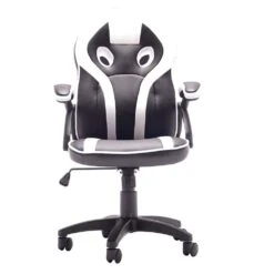 Kinderbureaustoel Kidz - Zwart/wit -Kinderkamer Meubelen KIDZ 05 FRONT 43f1