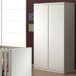 Kledingkast Lara 2 Greeploze Deuren - Wit