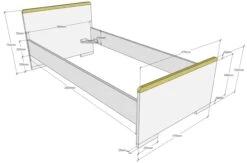 Bed London 90x200 - Antraciet -Kinderkamer Meubelen LDBE90 2 5633