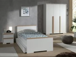Bed London 90x200 - Wit -Kinderkamer Meubelen LDCO0114 c28c