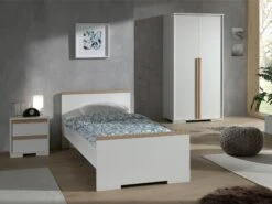 Bed London 90x200 - Wit -Kinderkamer Meubelen LDCO0314 4824